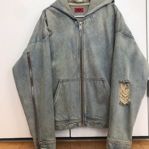 424 zip jean jacket